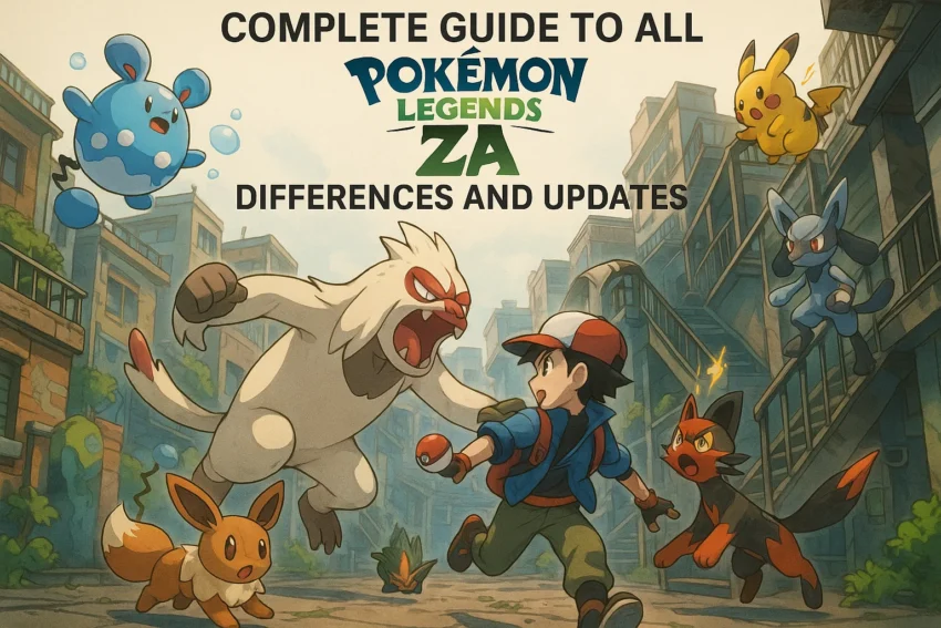 Complete Guide to All Pokémon Legends ZA Differences and Updates
